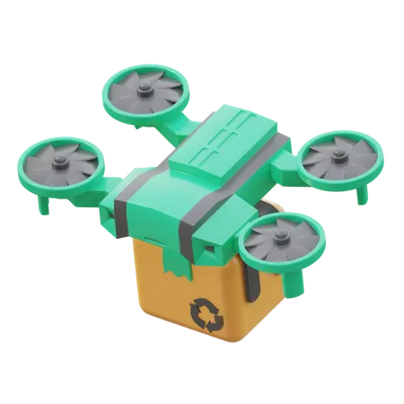 Dron de entrega  3D Icon