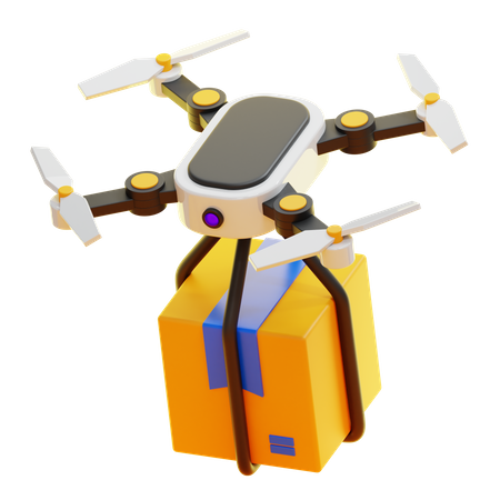 Dron de entrega  3D Icon