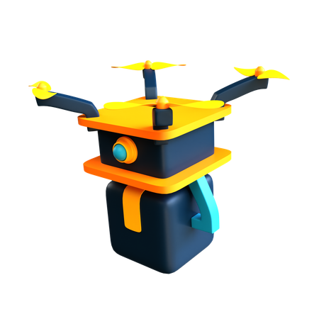 Dron de entrega  3D Icon