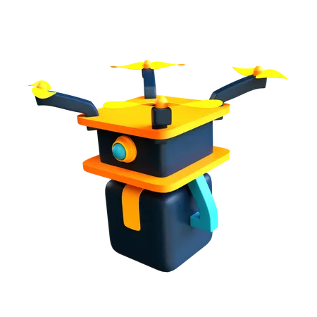 Dron de entrega  3D Icon