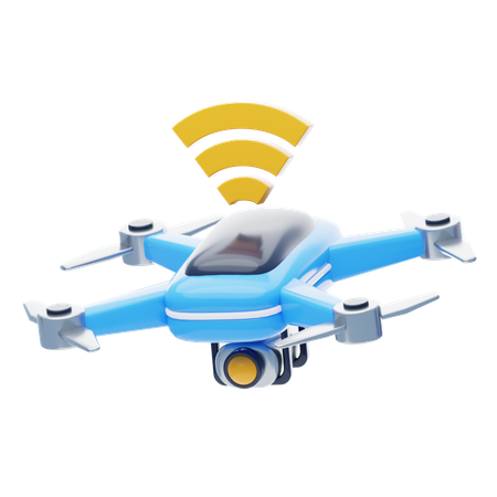 Dron inteligente  3D Icon