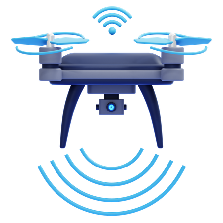 Dron inteligente  3D Icon
