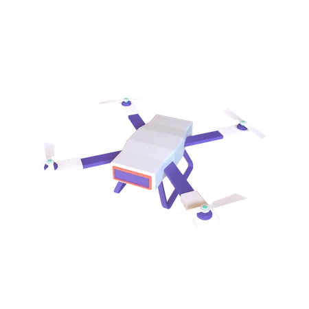 Drone Simple Stylish Design Drone Copter 3 D Render Illustration 3D Illustration