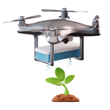 Arrosage des plantes par drone  3D Icon
