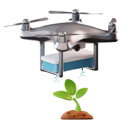 Arrosage des plantes par drone  3D Icon