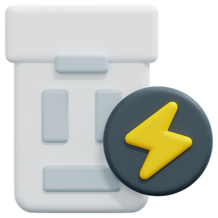 Drone Battery  3D Icon