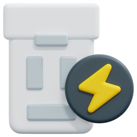 Drone Battery  3D Icon