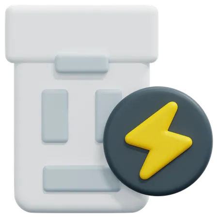 Drone Battery  3D Icon