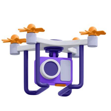 A Collection Of Drone Camera In 3 D Format 3D Icon