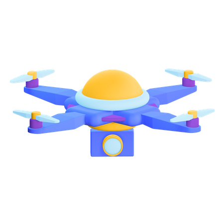 Drone Camera  3D Illustration