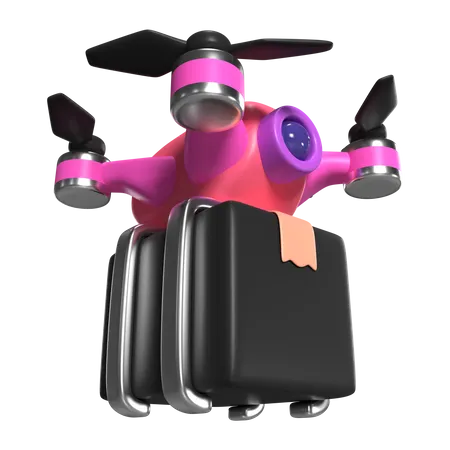 Drone Courier  3D Icon