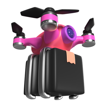 Coursier par drone  3D Icon