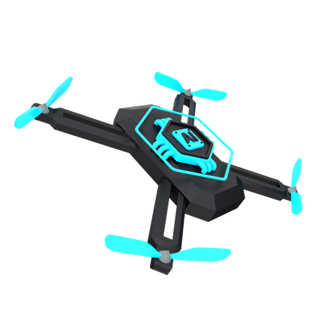 Drone de inteligência artificial  3D Icon