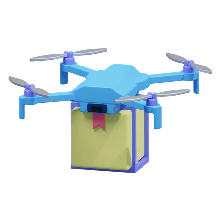 Drone delivery  3D Icon