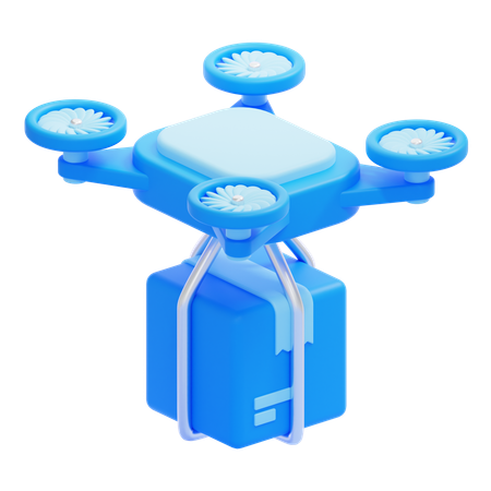 Drone Delivery  3D Icon