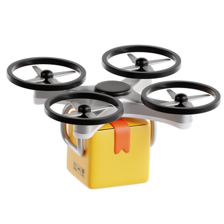 Drone Delivery  3D Icon