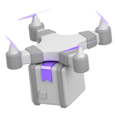 Drone Delivery  3D Icon