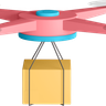 drone-delivery 3d illustration