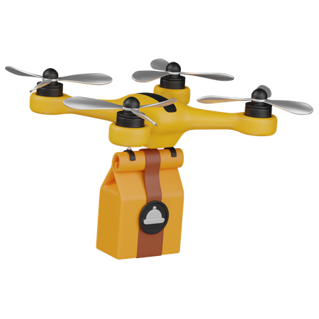 Drone Delivery  3D Icon