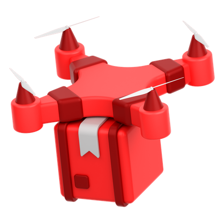 Drone Delivery  3D Icon