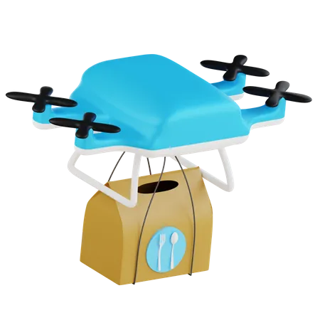 Drone Delivery  3D Icon