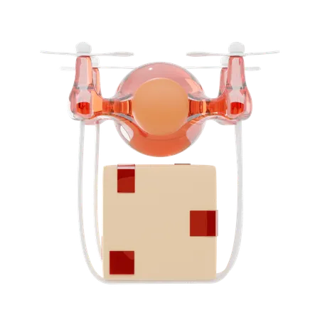 Drone Delivery  3D Icon
