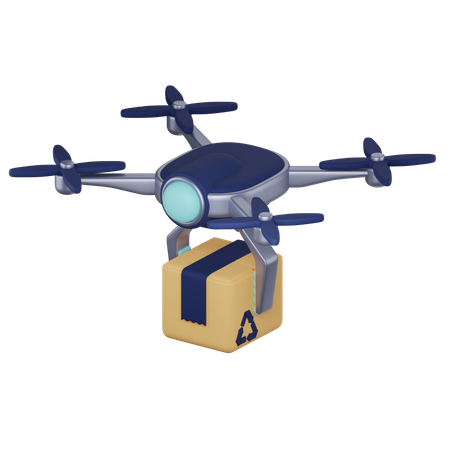 Drone Delivery  3D Icon