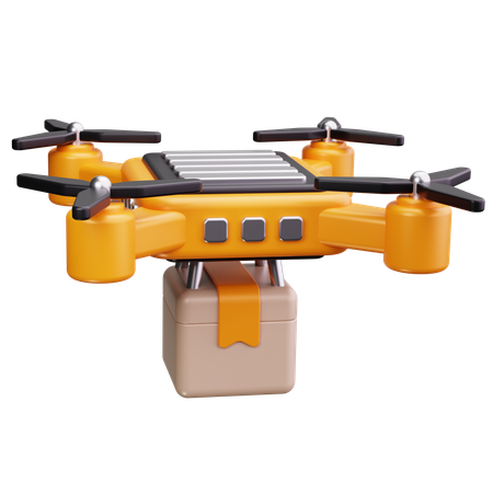 Drone Delivery  3D Icon