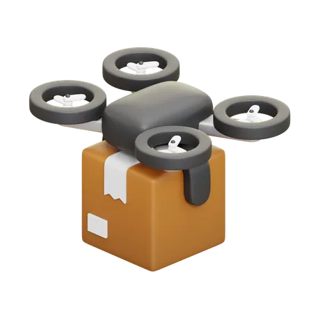 Drone Delivery  3D Icon