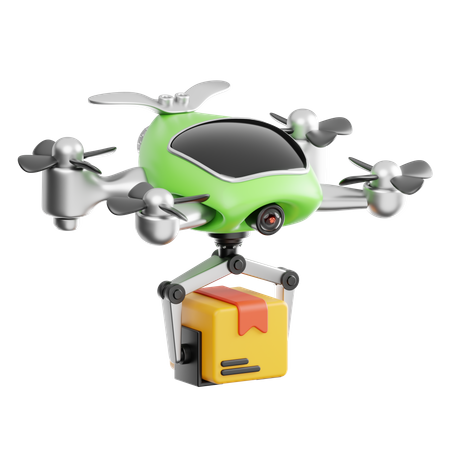 Drone Delivery  3D Icon