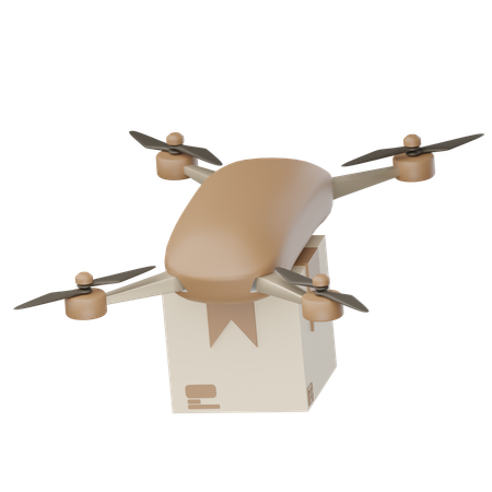 Drone Delivery  3D Icon