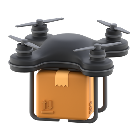 Drone Delivery  3D Icon