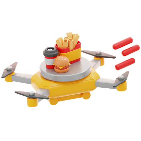 Drone Delivery  3D Icon