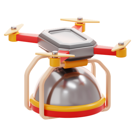 Drone Delivery  3D Icon