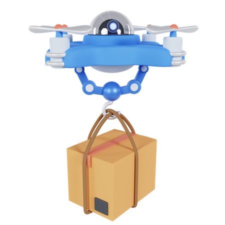 Drone Delivery  3D Icon