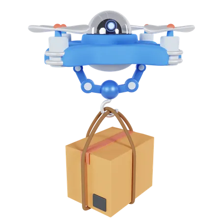 Drone Delivery  3D Icon