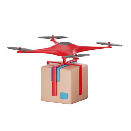 Drone Delivery  3D Icon