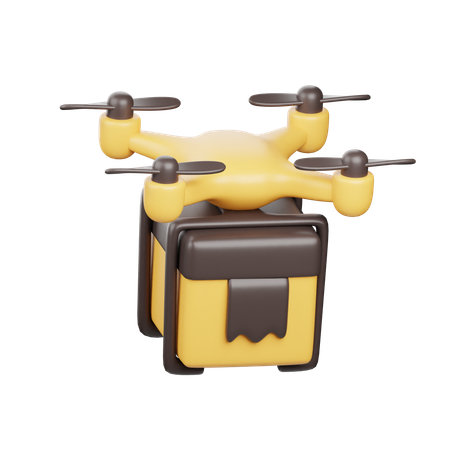 Drone Delivery  3D Icon