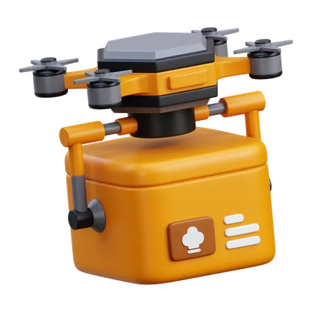 Drone delivery  3D Icon