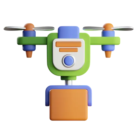 Drone Delivery  3D Icon