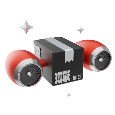 Drone Delivery  3D Icon