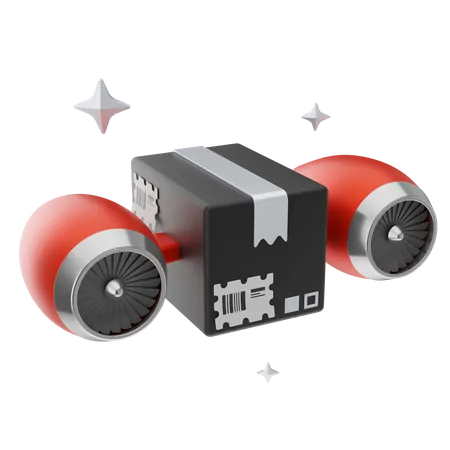 Drone Delivery  3D Icon