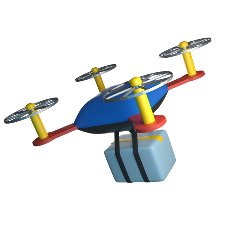 Drone Delivery  3D Icon