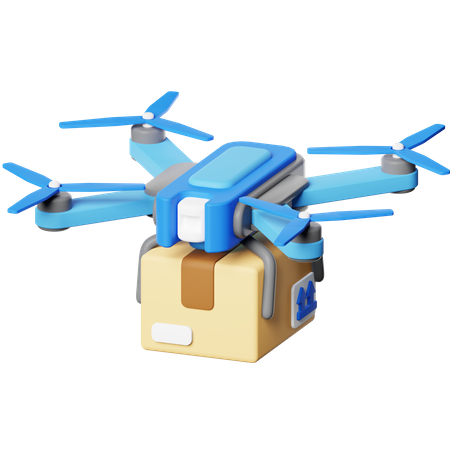 Drone Delivery  3D Icon