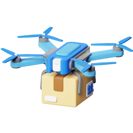 Drone Delivery  3D Icon