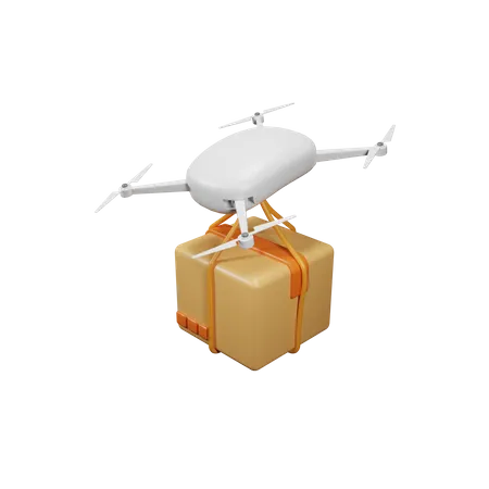 Drone Delivery  3D Icon