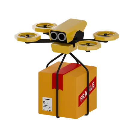 Drone Delivery  3D Icon