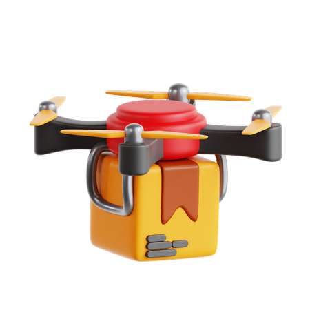 Drone Delivery  3D Icon