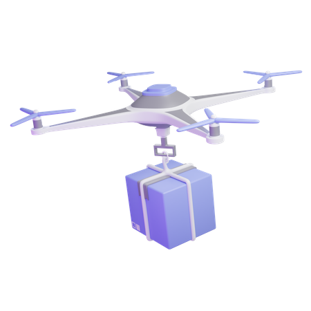 Drone Delivery  3D Icon