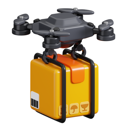 Drone Delivery  3D Icon